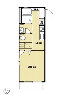 ウィンドミルK【1階】の間取り