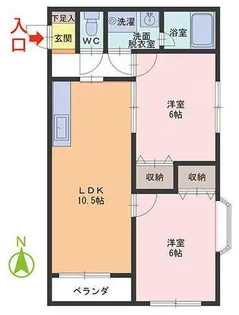愛コーポ【1階】の間取り