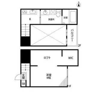 わっせHYOUTANYAMA【2階】の間取り