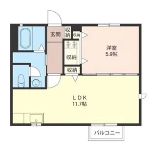 プランドールA(西田町)の間取り