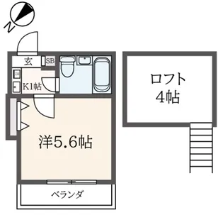 ミユハウス【1階】の間取り