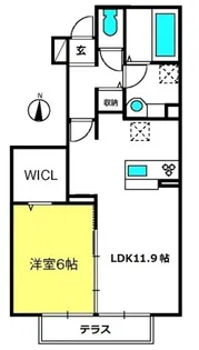 グレイスヴィラ弐番館【1階】の間取り