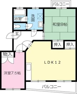コーポ和【4階】の間取り