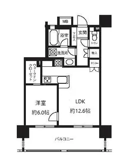 ライオンズシティ白金高輪【5階】の間取り
