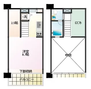 ドゥーエ新丸子【4階】の間取り