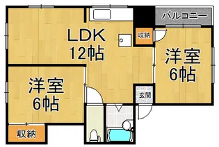グリーンハイツ伊丹【5階】の間取り