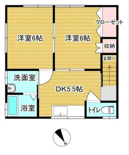 ハイツ反町【2階】の間取り