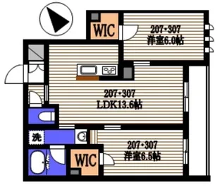 ロワゾーブルー【3階】の間取り
