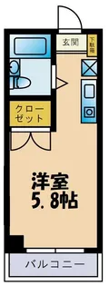 モリマンション【2階】の間取り