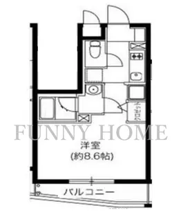 ジョイシティ駒沢大学【2階】の間取り