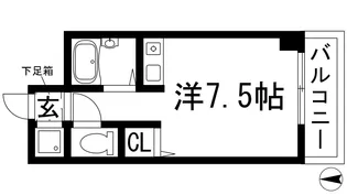 クリヨン宝塚【3階】の間取り