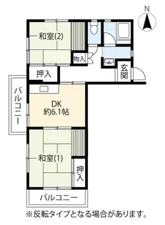 UR多摩ニュータウン豊ヶ丘【8階】の間取り