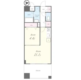 グリシーヌ【2階】の間取り
