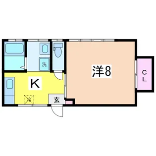コーポフルール【2階】の間取り