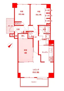 ?神グランパレス根岸森林公園【1階】の間取り