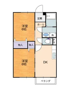アドバンスメントナカハタA【2階】の間取り