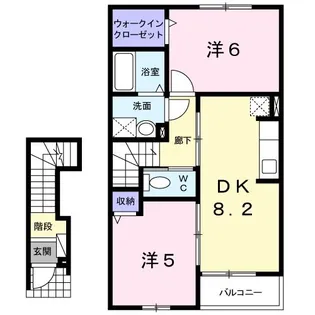 グランシャリオ【2階】の間取り