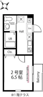 ハーミットクラブハウス境之谷III【2階】の間取り