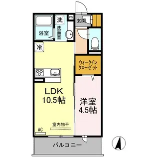 ウェイト リヴィール【2階】の間取り