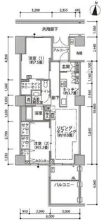 東雲キャナルコートCODAN21号棟【4階】の間取り