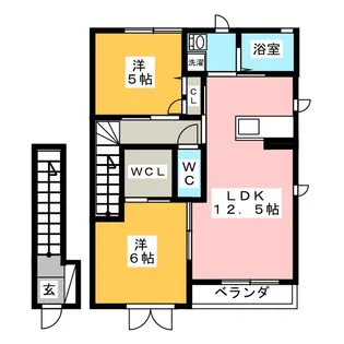 ヴェント・ヴィブレ【2階】の間取り