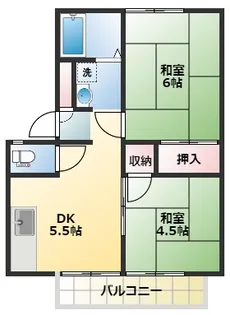 アーバン松陰【2階】の間取り