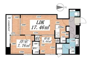 パークルール大手町【9階】の間取り