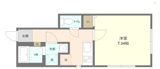 ラウレア三宿【1階】の間取り