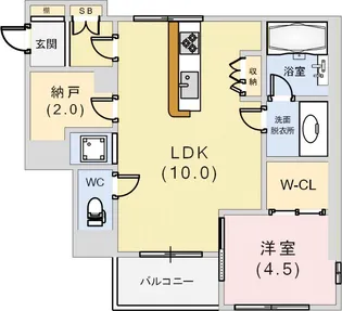 芦屋第一コーポラス【3階】の間取り