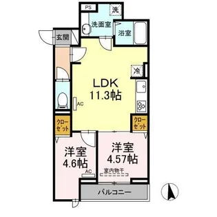 グラナーデ目白御留山【3階】の間取り