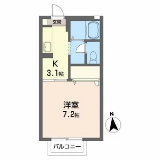 Mannheim Asaka【1階】の間取り