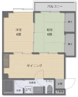 アーバン頼実【2階】の間取り