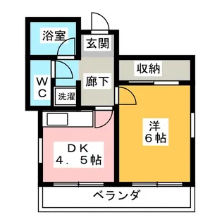 サンハイツ【2階】の間取り