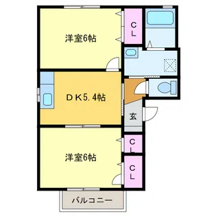 メゾン メルヴェイユ【2階】の間取り