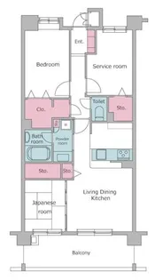 レジディア東松戸【5階】の間取り