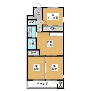 ミナミロイヤルハイツ【2階】の間取り