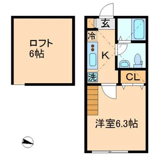 ビューメゾン横浜【1階】の間取り