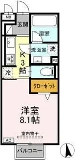 サンクキャトル【2階】の間取り