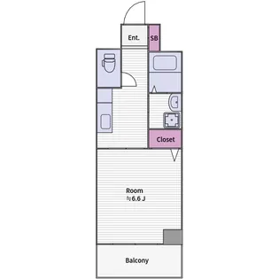 ロジュマン農人橋【3階】の間取り