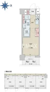 ベラジオ雅び烏丸十条【1階】の間取り