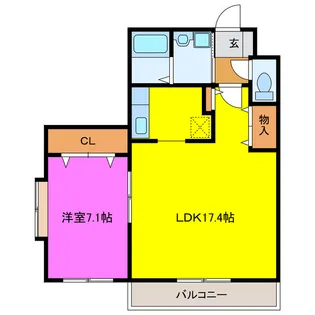 磐田ヒルズI【3階】の間取り