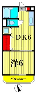 里見マンション【5階】の間取り