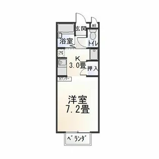 コーポラピット【1階】の間取り