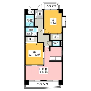 グランシャリオ【4階】の間取り