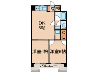 グリーンキャピタル金町【7階】の間取り