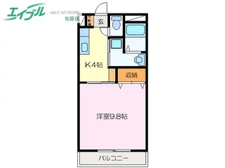 リバーサイドII【1階】の間取り