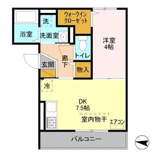 charmant court M’s III【3階】の間取り