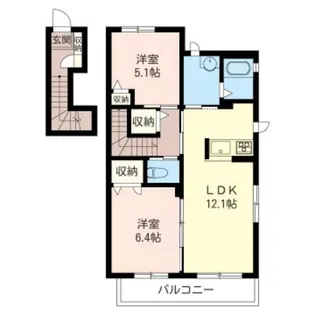 セレッソA【2階】の間取り