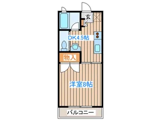 アトリエフォレスト【2階】の間取り
