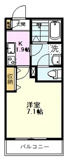 アンソレイユたかの台【1階】の間取り